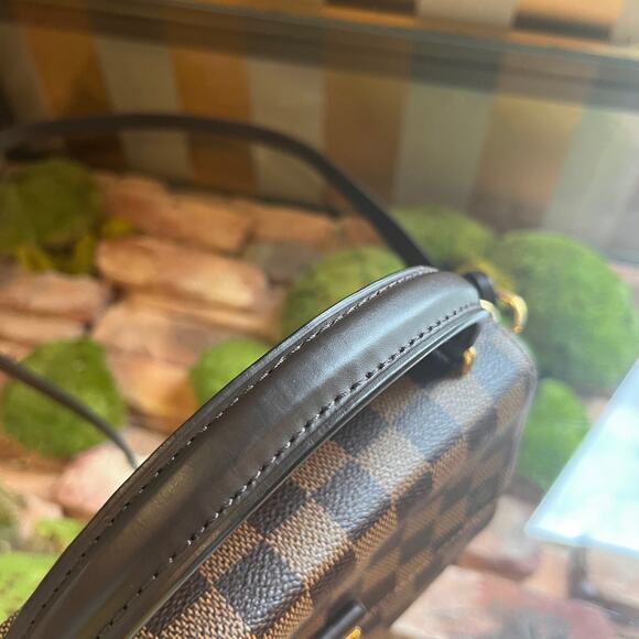 LOUIS VUITTON Croisette Damier Ebene Canvas Top Handle Bag - Picture 13 of 13